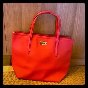 Pink Lacoste handbag